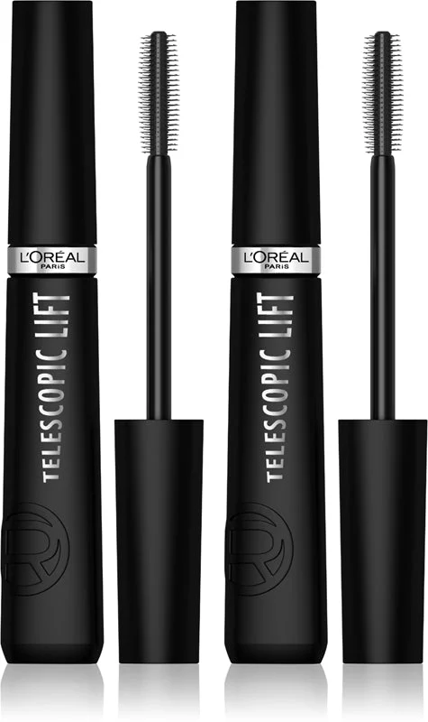 L’Oréal Paris Telescopic Lift mascara per ciglia voluminose 2× 9,9 ml