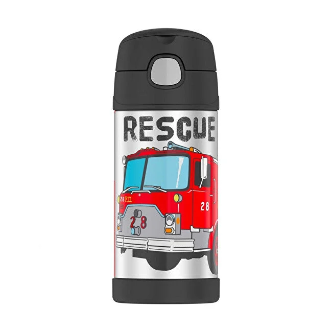 Thermos Termos per bambini con cannuccia - pompieri 355 ml