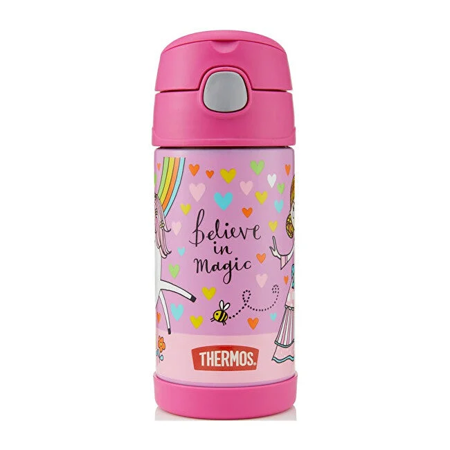 Thermos Thermos per bambini FUNtainer con cannuccia - unicorno 355 ml