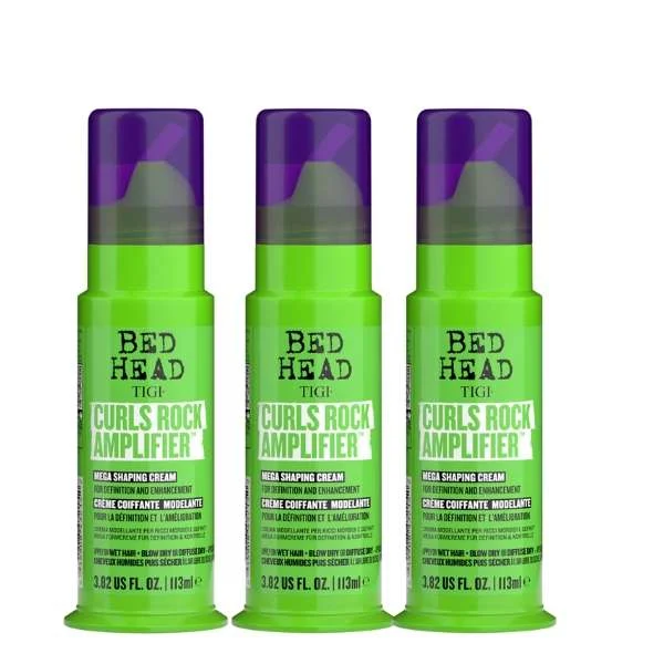 TIGI BED HEAD CURLS ROCK AMPLIFIER CREAM 113 ML KIT 3 PEZZI
