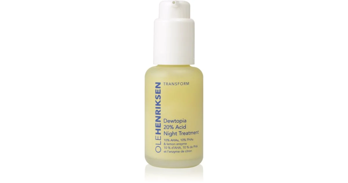 OLEHENRIKSEN Transform Dewtopia 20% Acid siero notte contro rughe e macchie scure 30 ml