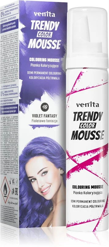 Venita Trendy Color Mousse schiuma colorante senza ammoniaca colore No. 40 - Violet Fantasy 75 ml