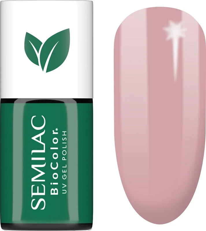 Semilac UV Hybrid BioColor smalto gel per unghie con lampada UV/LED colore 714 Rosy Seashell 7 ml