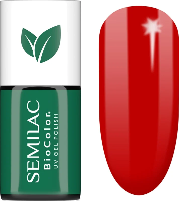 Semilac UV Hybrid BioColor smalto gel per unghie con lampada UV/LED colore 719 Red Cranberries 7 ml
