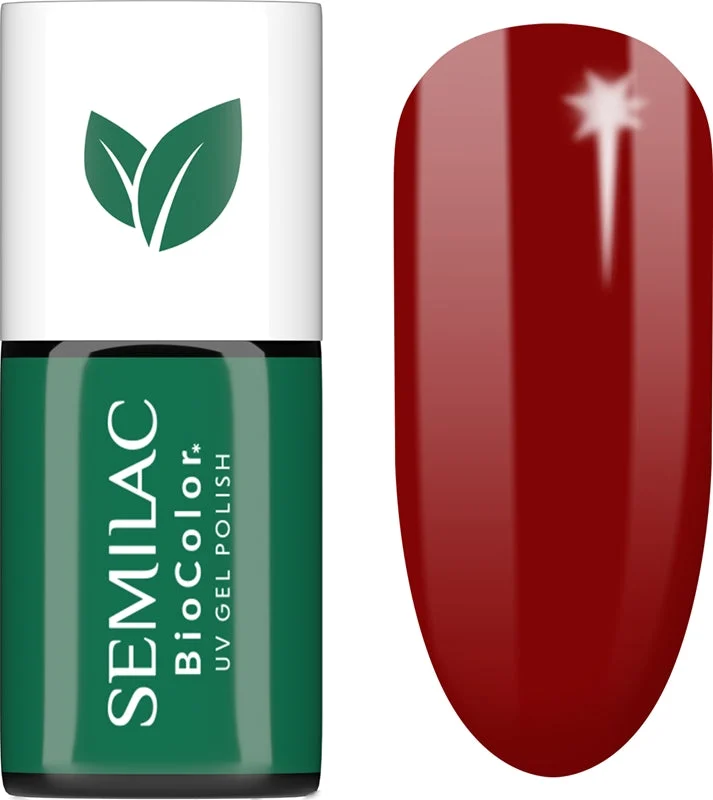Semilac UV Hybrid BioColor smalto gel per unghie con lampada UV/LED colore 721 Red Roses 7 ml
