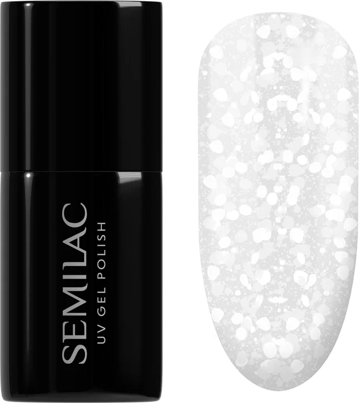 Semilac UV Hybrid Crushed_ICE smalto gel per unghie con lampada UV/LED colore 490 Ice Crushed 7 ml