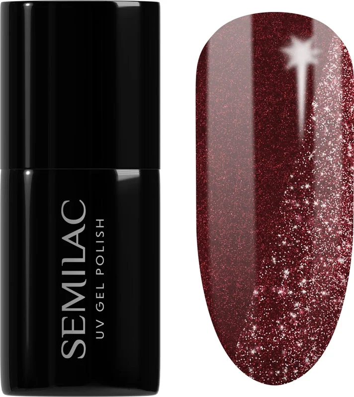 Semilac UV Hybrid Day and Night smalto gel per unghie con lampada UV/LED colore 397 Tea Before Wine 7 ml