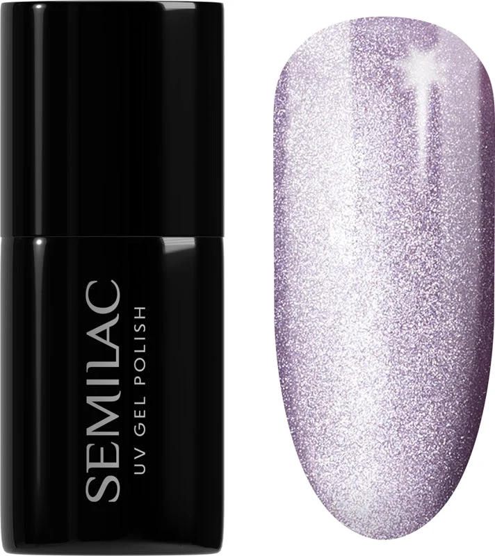 Semilac UV Hybrid Gloss GALA smalto gel per unghie con lampada UV/LED colore 664 Lilac Gloss 7 ml