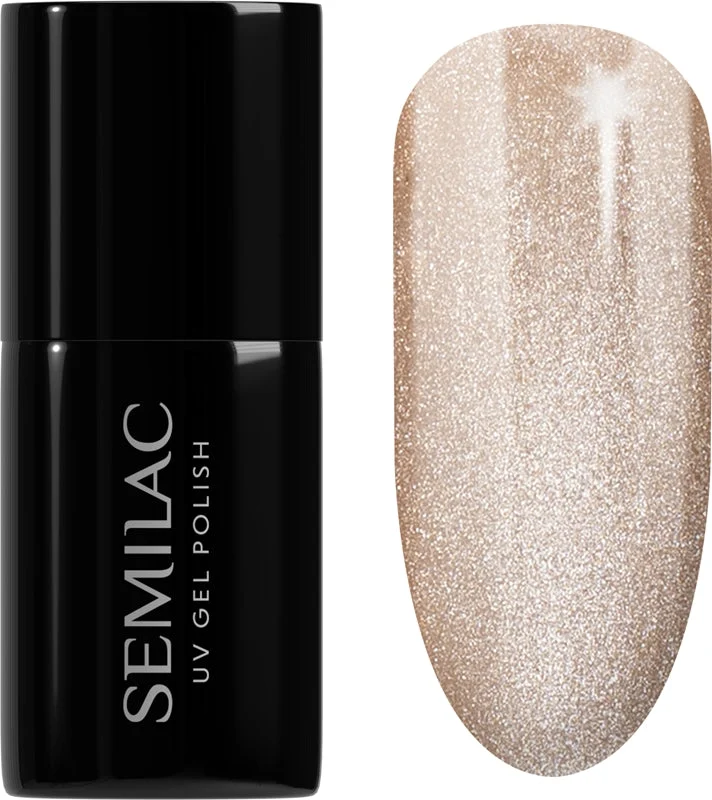 Semilac UV Hybrid Gloss GALA smalto gel per unghie con lampada UV/LED colore 661 Linen Gloss 7 ml
