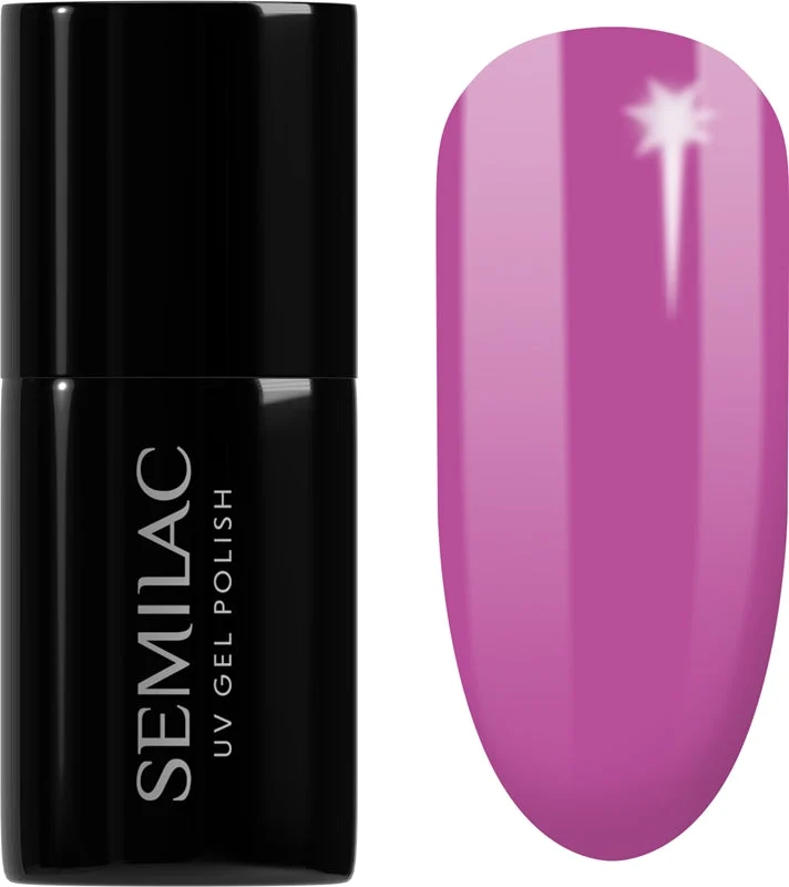 Semilac UV Hybrid Pastelowe Neony smalto gel per unghie con lampada UV/LED colore 601 Neon Pink Punch 7 ml