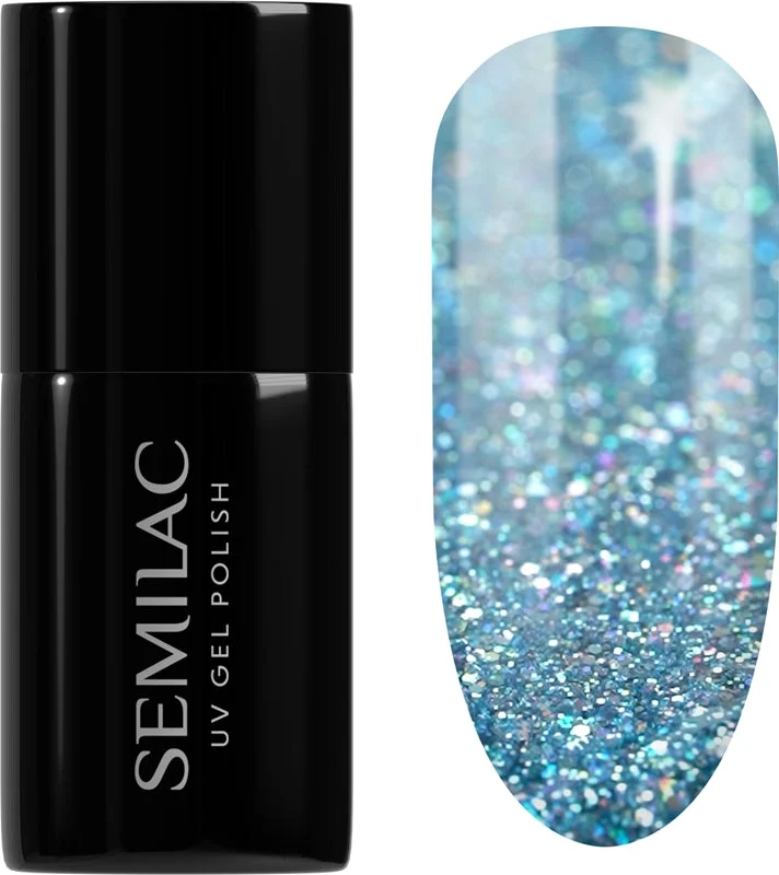 Semilac UV Hybrid Winter Collection smalto gel per unghie con lampada UV/LED colore 610 Frosty Christmas 7 ml