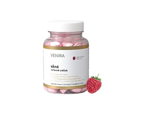 Venira Cuori antiacne - lampone 120 Pezzi
