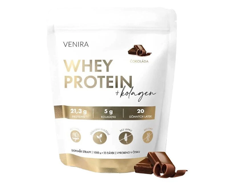 Venira Proteine del siero di latte al gusto di cioccolato 1000 g