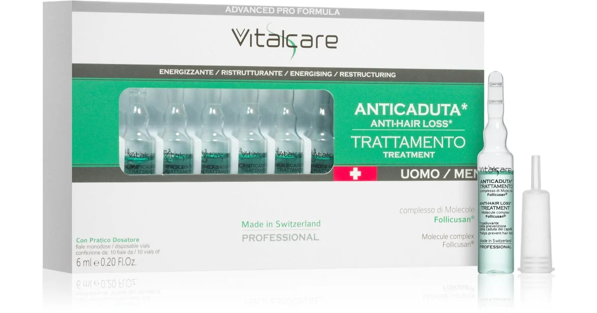 Vital Care Lozione Anticaduta Uomo 10 Fiale Da 6 Ml