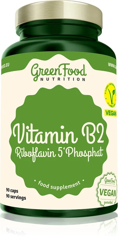 GreenFood Nutrition Vitamin B2 Riboflavin 5'Phosphat capsule con vitamine 90 capsule