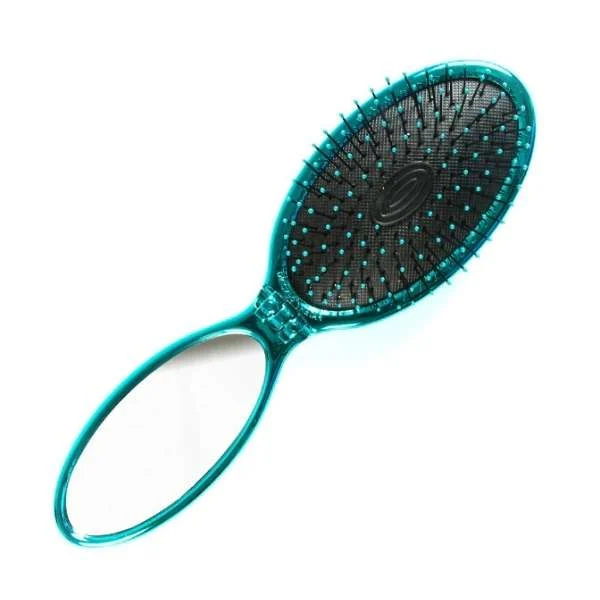 SPAZZOLA DISTRICANTE SERIE POP AND GO CON SPECCHIETTO COLORE VERDE ACQUA