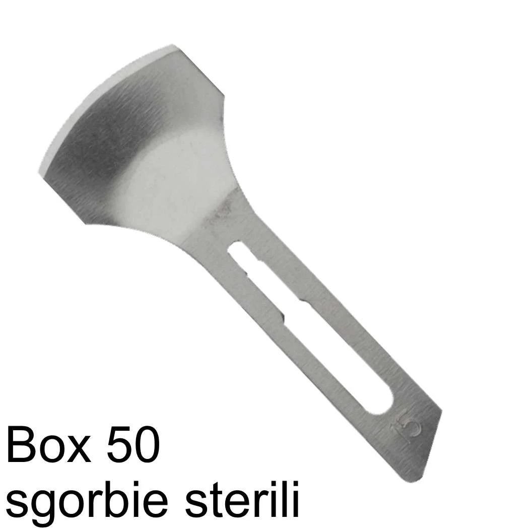 WICTOR LAME INOX SGORBIE STERILI BOX 50 PZ. N° 15