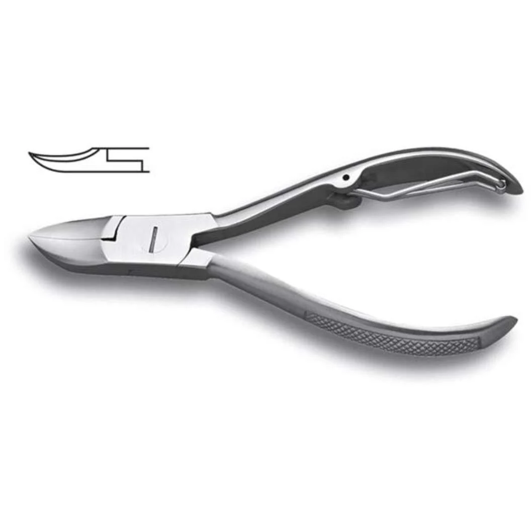 WICTOR TRONCHESE INOX PER UNGHIE CON MOLLA A RULLINO LUNGHEZZA TOTALE CM. 10