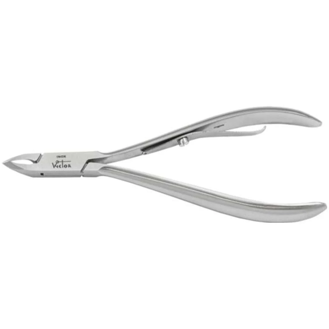 WICTOR TRONCHESE INOX PER PELLI TESTINA TAGLIO 8 MM. LUNGHEZZA TOTALE CM. 12