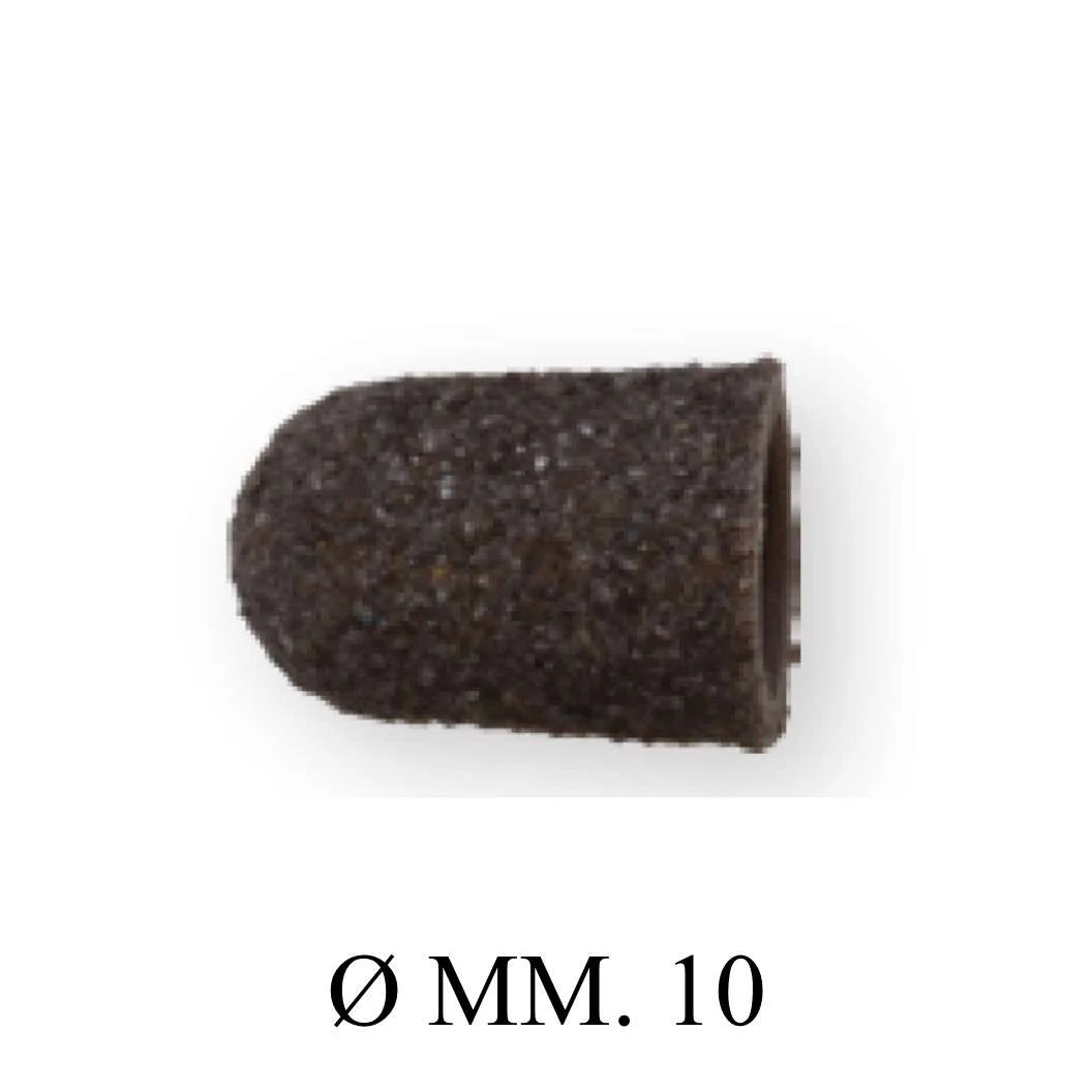 10 CAPPUCCI ABRASIVI Ø MM. 10 – GRANA GROSSA 80