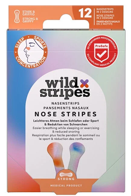 Wild stripes Patch per il naso all'alba per una migliore qualità del sonno (12 pezzi)