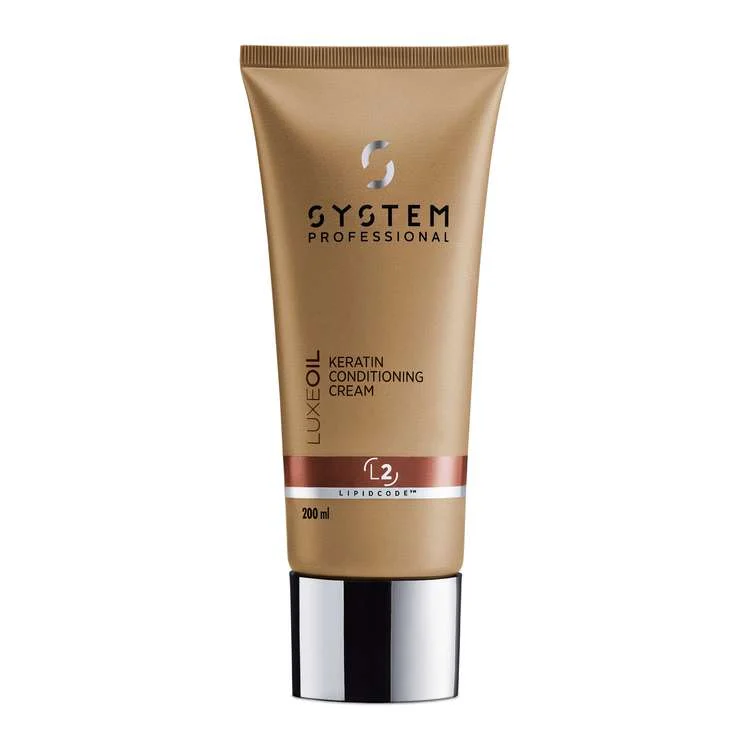 SYSTEM PROFESSIONAL LUXEOIL KERATIN CONDITIONING CREAM L2 – BALSAMO CON CHERATINA 200 ML.