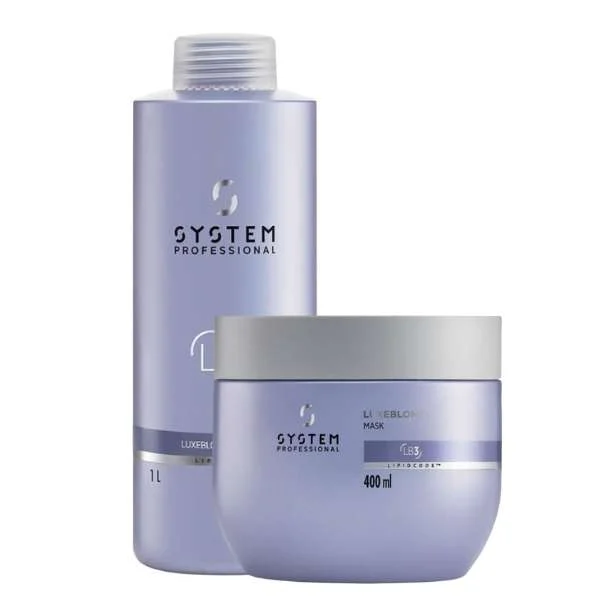 SYSTEM PROFESSIONAL LUXEBLOND SHAMPOO LB1 + SYSTEM PROFESSIONAL LUXEBLOND MASK LB3