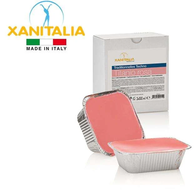 CERA A CALDO TITANIO ROSA 2 x 500 ML.
