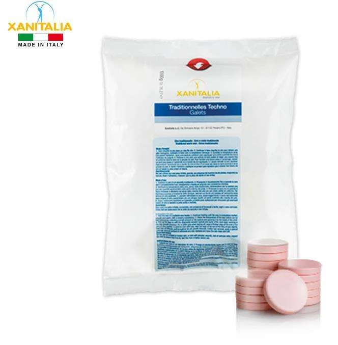 XANITALIA CERA A CALDO IN DISCHETTI ROSA TECHNO GALETS 1000 GR.