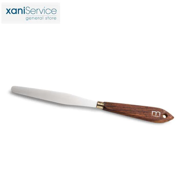 SPATOLA PER CERA IN ACCIAIO INOX STRETTA LUNGHEZZA 23 CM.