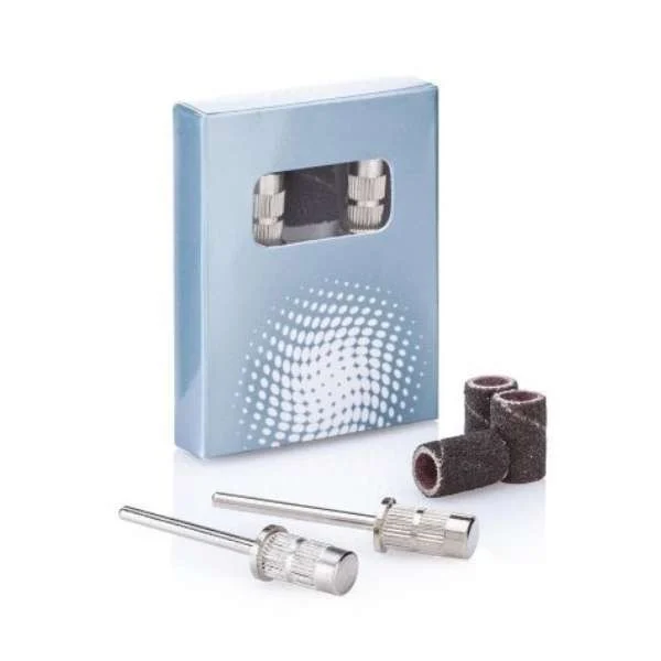 XANITALIA KIT UNIVERSALE 2 MANDRINI E 3 ANELLI ABRASIVI GRANA 80/120/240