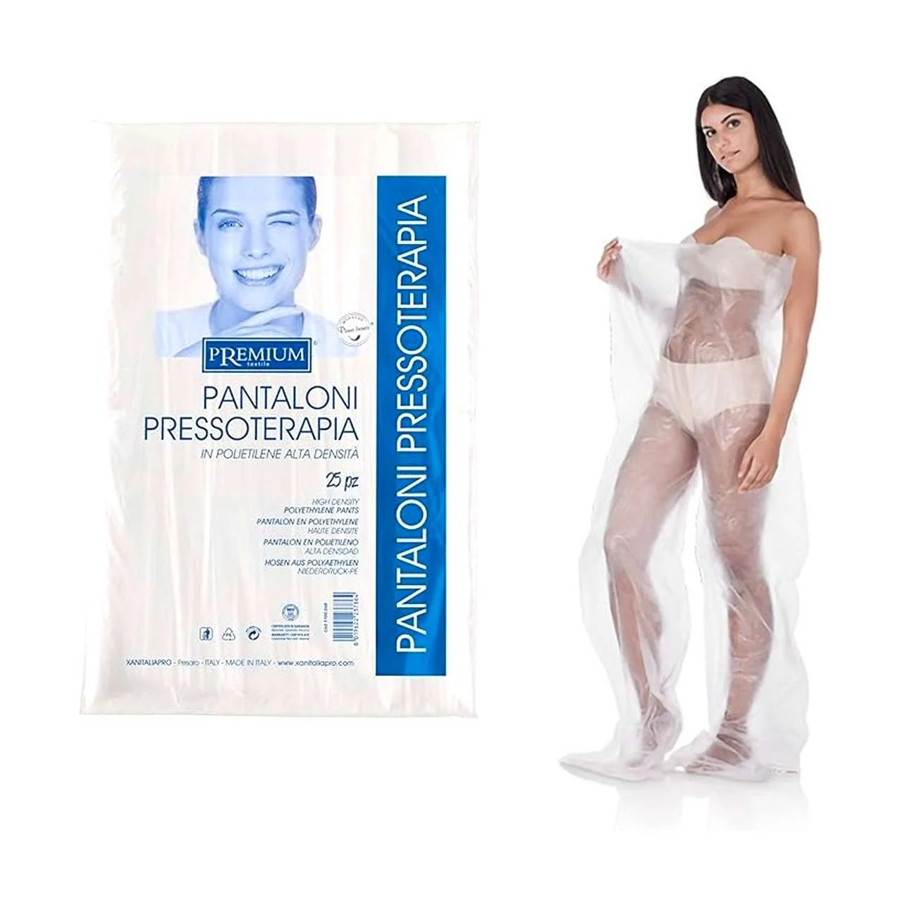 PANTALONI PRESSOTERAPIA IN POLIETILENE ALTA DENSITA’ 25 PZ.