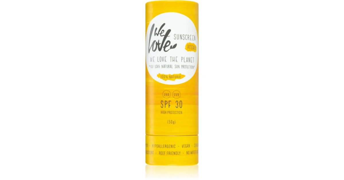 We Love The Planet You Love Natural crema abbronzante in stick SPF 30 naturale 50 g